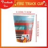 MORAINJAY Pack of 16 Fire Engine Paper Cups for Children's