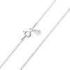 Gold Gala Women's Necklace 925 Silver Curb Chain Made in