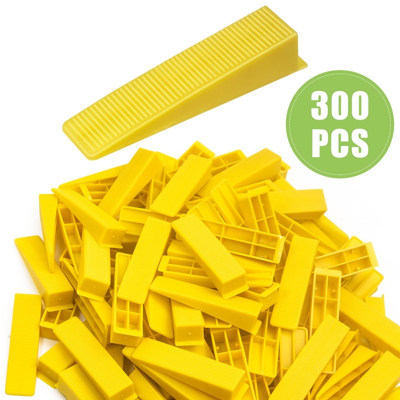 Tile Leveling System Wedges, 300pcs Reusable Tile Leveler Wedges for