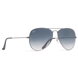 Berikin Large Face Sunglasses, Glass Aviator, Teardrop for Men, Women's, UV400, UV Protection, Sunglass for Men, Gold, Gunmetal Frame/Gray Gradient Lens