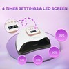 Timpou 380W UV-LED-Nagellampe, mit 81 LED-Perlen, professioneller Nageltrockner, Gel-Nagellack, UV-Nagellicht