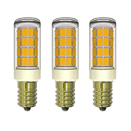 LUHMQ E14 LED Bulbs 3 Pack E14 European Screw Base for Electric Window Candle Lamp,Refrigerator Bulb E14 Cooker Hood Oven Bulb,3.5W Equivalent to35W Incandescent Bulb 350LM AC120V (Warm White 3000K)