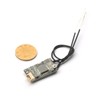 Small FX400R FrskyD16 compatible receiver integrated S.port Two way return