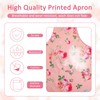 Aprons for Cooking,Pinny Apron with Pockets Floral Pattern,Waterproof and Adjustable