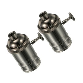 Operitacx 2 Stück Retro Galvanisierter Lampenkopf Lampenersatzteile Ersatz Lampenfassung Glühbirnenfassung Lampensockel Lampenbefestigung Ersatzteile Lampenteile Hardware