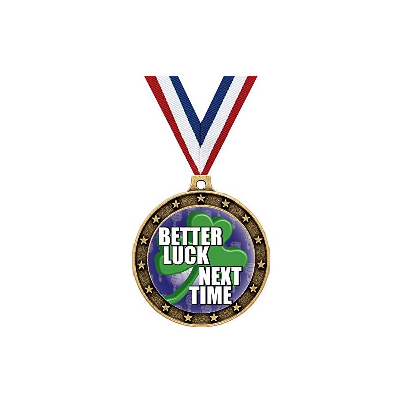 Crown Awards Gold Better Luck Next Time Medals - 2.5"