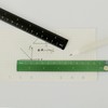Generic 30cm Folding Aluminum Alloy Ruler, 0-300mm, Black, Perfect for