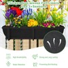Riare 4 Pack 30 Inch Black Fabric Window Box Liners-