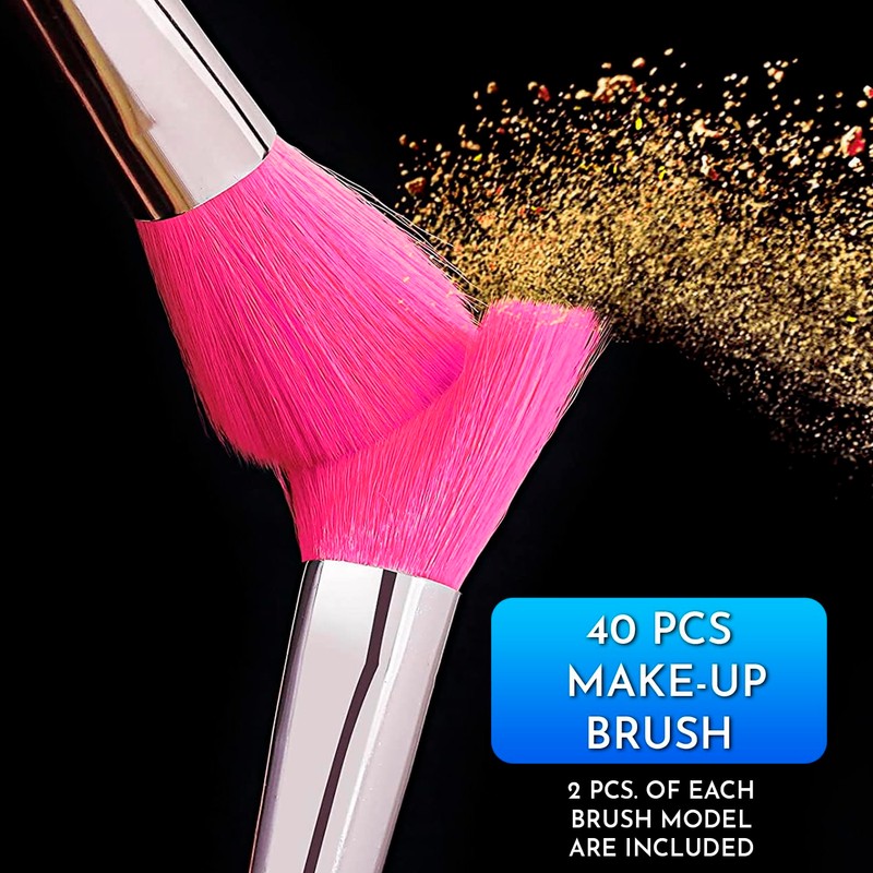 Professional Makeup Brushes Set 40 Pieces Quality Bristles Makeup Brushes