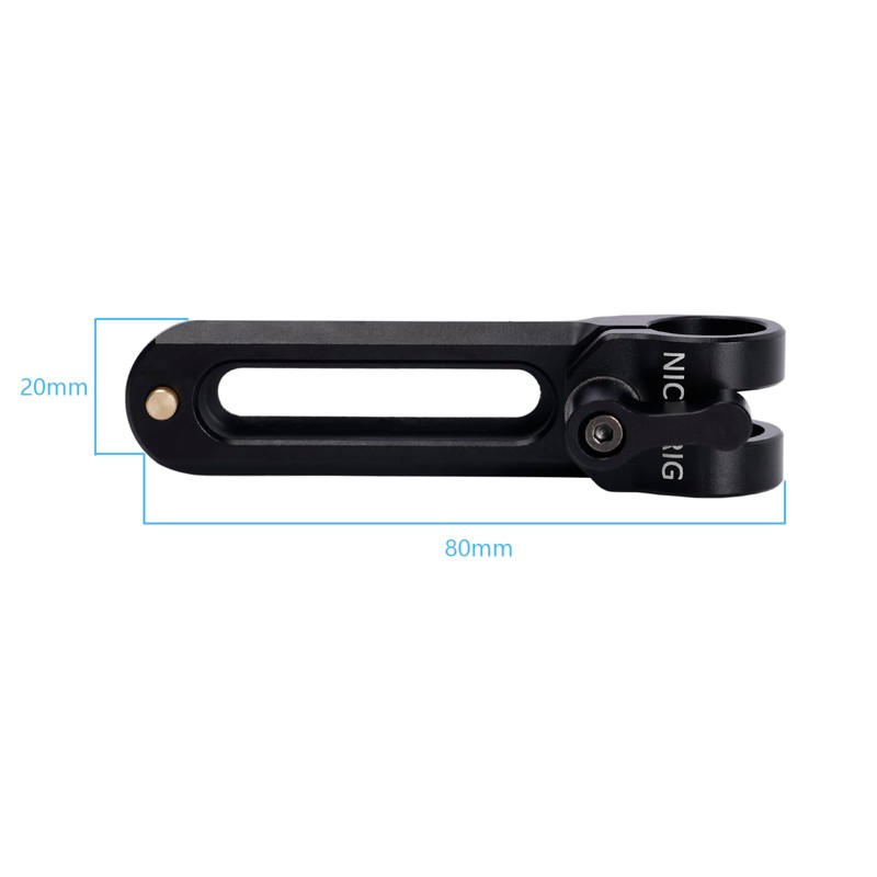 NICEYRIG 15mm Single Rod Holder to Quick Release NATO Rail,