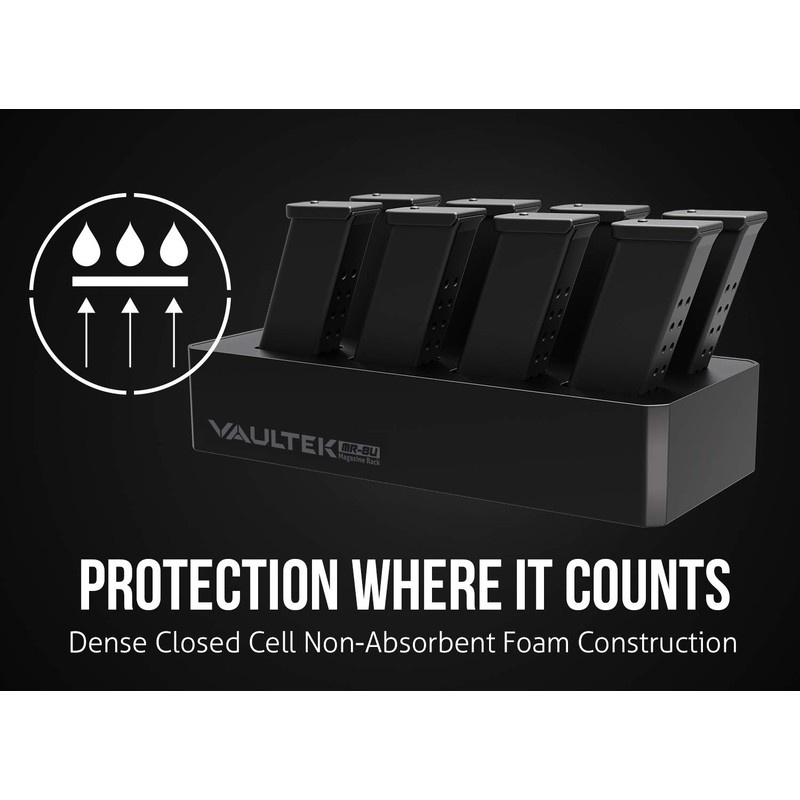 Vaultek Modular Magazine Rack (8) Slot High Density Foam Ammunition