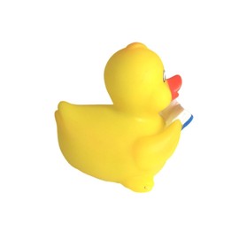 DUCKY CITY 3" Reading Rubber Duck [Floats Upright] - Baby Safe Bathtub Bathing Toy