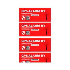 Pack of 4 GPS Stickers for Bicycle, E Scooter, Immobiliser, Bike, Anti-Theft Sticker, Anti-Theft Sticker