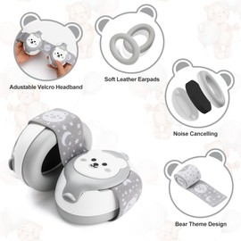 Baby Noise Cancelling Earmuffs,Infant Headphones for Babies 0-36 Months,Infant Ear Protection with Adjustable Headband Noise Cancelling Headphones for Improves Sleep,Baby Travel Essentials for Outdoor