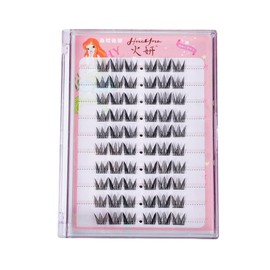 【No Adhesive Required/Ultra-Fine Band】Korean Style Daisy False Eyelashes 10-Row Set | Super Length, Fluffy Lightweight, Beginner-Friendly, Point Application, Sectional Design, Natural Makeup-13#
