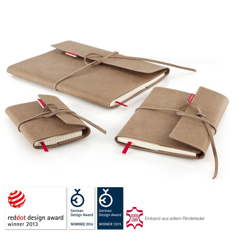 Transotype senseBook Medium Leather Flap Blank Notebook