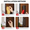 Ravinte 8 Pack Adhesive Cabinet Handles, Stick on Black Cabinet