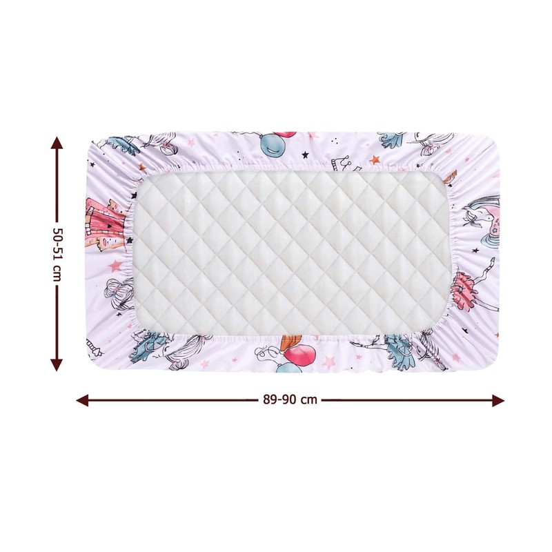 3 Pack Crib Fitted Sheets - 2 Pcs 100% Cotton