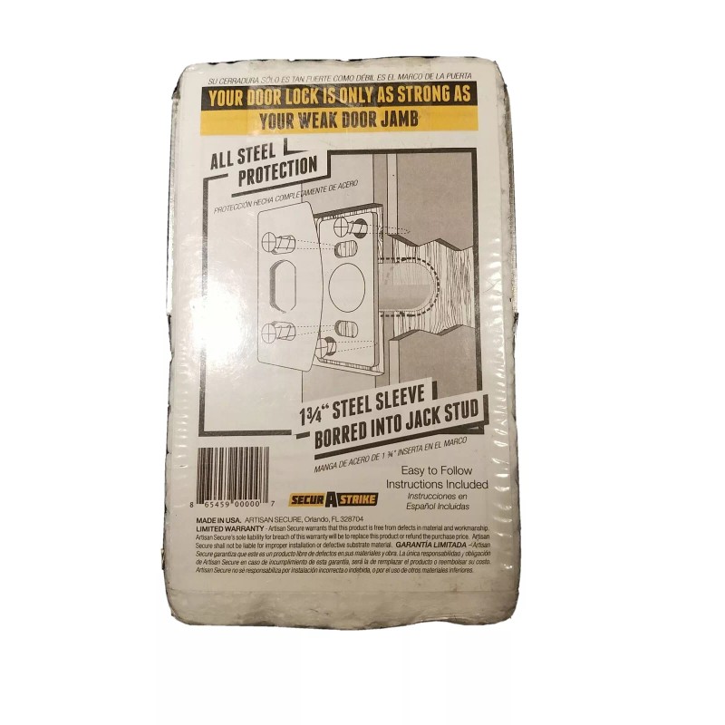 Made In USA Security Door Jamb Reinforcement, Secur A Strike