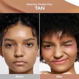 Base de maquillaje en formato compacto Gleaming Tension Cushion de 0,45 oz  Base de maquillaje en formato compacto coreana con ceramidas y centella...