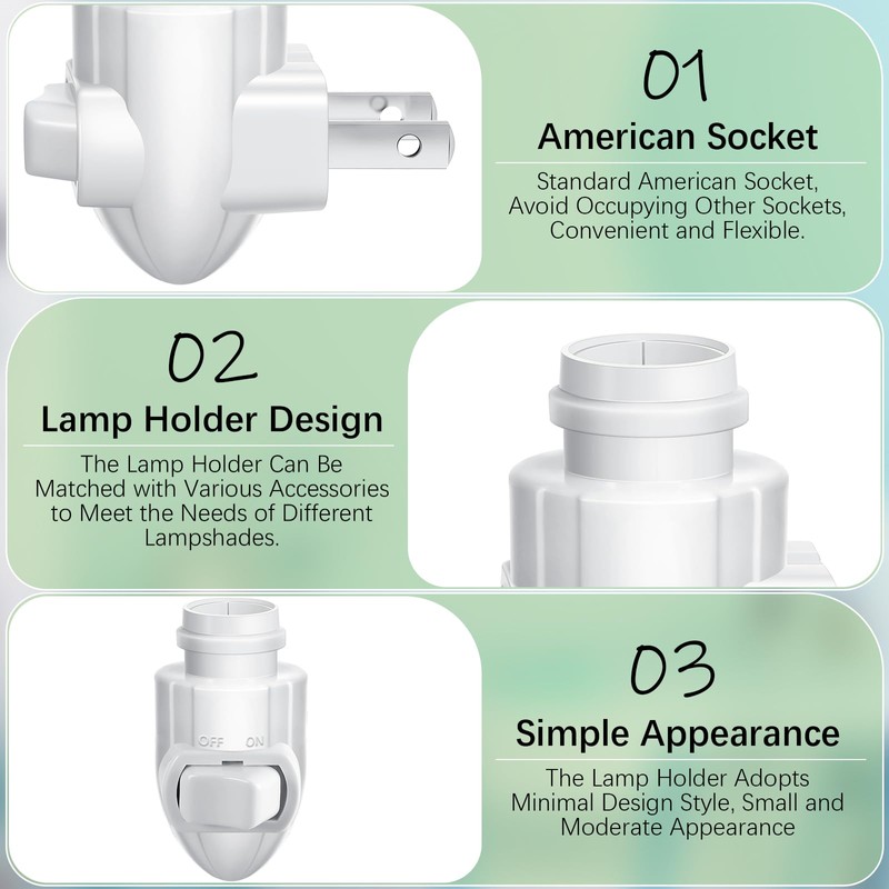 Tuanse 30 Sets Plug in Night Light Module Night Light