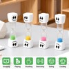 shuielai 4PCS Timer Assorted Colors, Smile Pattern Plastic Unbreakable Hour