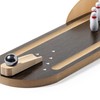 noTrash2003 Table bowling, mini bowling track, set with 10 pins,