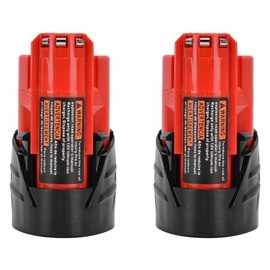 2PCS 12V 2500mAh 2.5Ah Li ion Battery for Milwaukee M12 48-11-2401 Durable Core M12 Battery