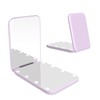 WOBSION Small Mirror with Lights,LED Compact Makeup Mirror,1x/3x Mini Travel