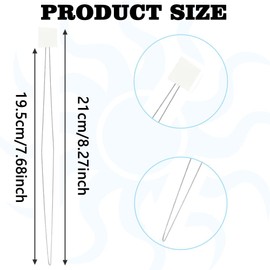 YEQIN 12 Pcs Long Needle Threaders (21cm) for Punch Needles Embroidery Floss Cross Stitch DIY Sewing Craft Works