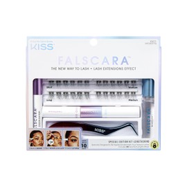 KISS Kit de edición especial Kiss Falscara para alargar 24 pestañas                                                                                   