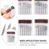 Kisangel 1set Alloy Nail Drill Bits Set Sanding Manicure Drill