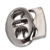 30pcs Metal Cord Lock End Toggle Double Hole Spring Stopper