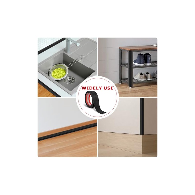 LSGCQ Protector de esquina de pared flexible, autoadhesivo, para despegar