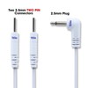 Tens Lead Wires - 2.5mm mini-plug to Two 2mm Pin