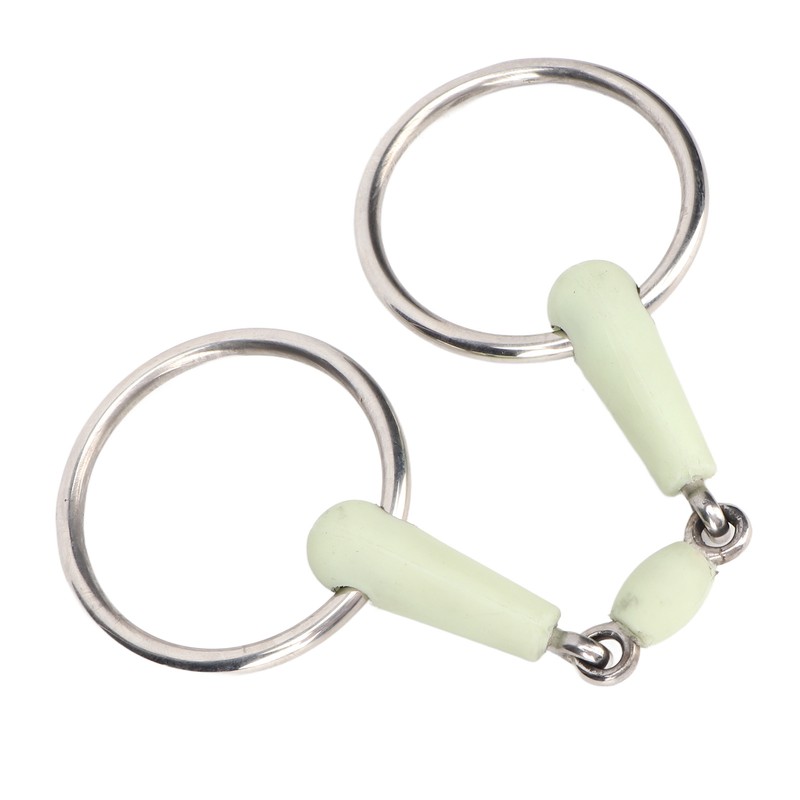 Horse Mouth Bit Stainless Steel Ring Middle Rubber Apple Flavour