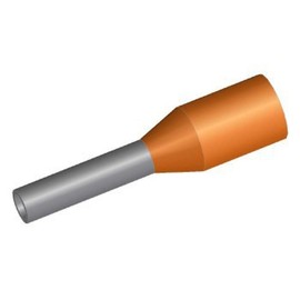 Toyo Giken TA0.5-10OG-100P Ferrule with Insulated Sleeve Crimp Terminal 0.5 mm2 Conductive Part 0.4 inch (10 mm) Orange 100 Pieces per Bag