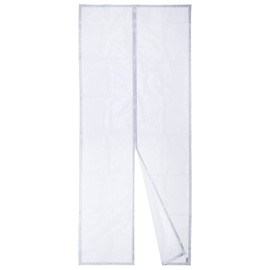 Apalus Classic Magnetic Screen Door - Easy Install Heavy Duty Mesh, Self-Sealing Magnets, Fits Door Sizes Up to 33"x83", Keeps Bugs Out, Let Cool Breeze In, Durable and Sturdy 33"x83" White