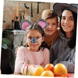 Cabilock Animal Ear Headband Mouse Ears Headband for Cosplay Animal Mouse Ears Headband Cosplay Headbands for Women Cosplay Headdress Mouse Ears Headband Adult Cute Mouse Ears Hairband, S058415PLTLJ