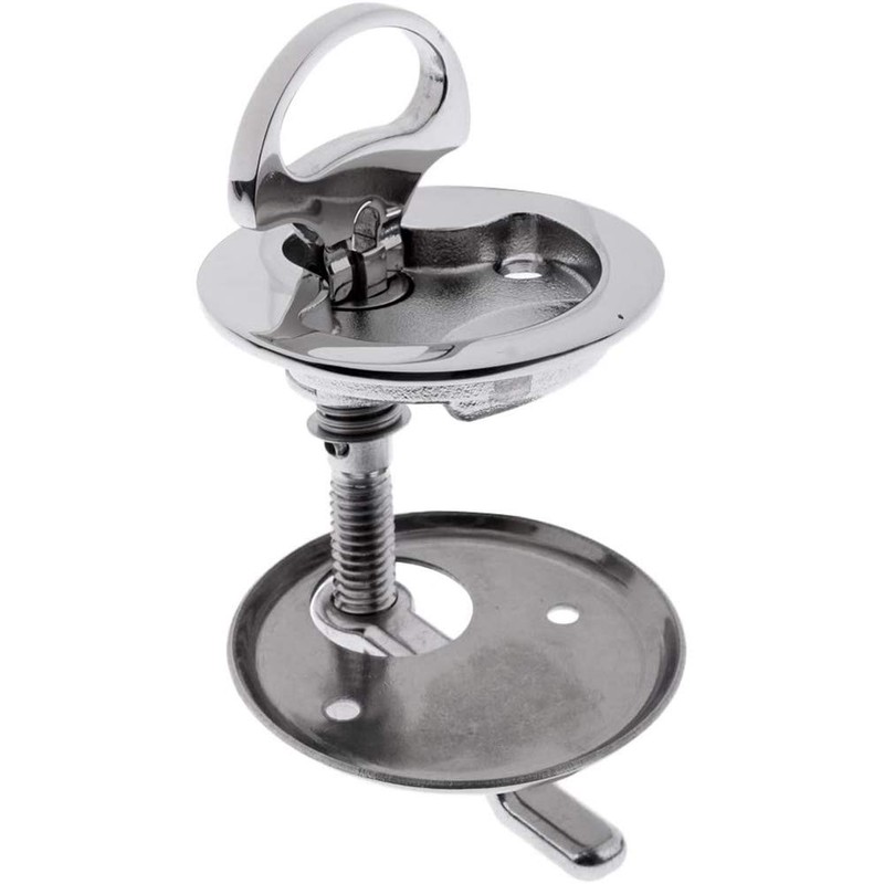 POFET 52mm Boat 316 Stainless Steel Flush Mount Pull Hatch