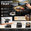 Car Cup Holder Tray for Road Trips – Adjustable Double
