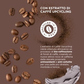 NATURAVERDE | Fango Anticellulite con Argilla Minerale ed Estratto di Caffè Upcycling, Drena Liquidi in Eccesso, Riattiva la Microcircolazione, 500g