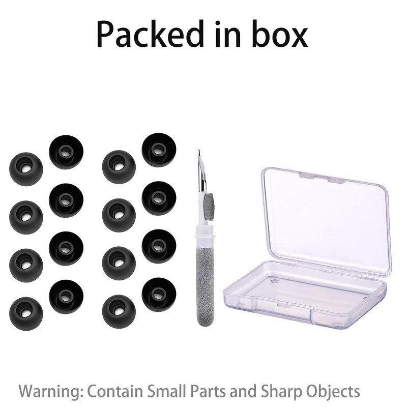 Vykyntow 8 Pairs Replacement Earbud Tips Compatible with Raycon The