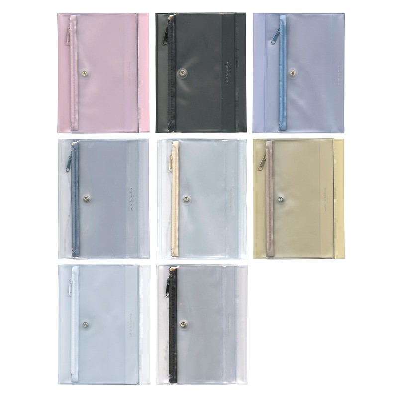 isshoni. N1934 Recycled PVC B6 Notebook Cover with Pen Case