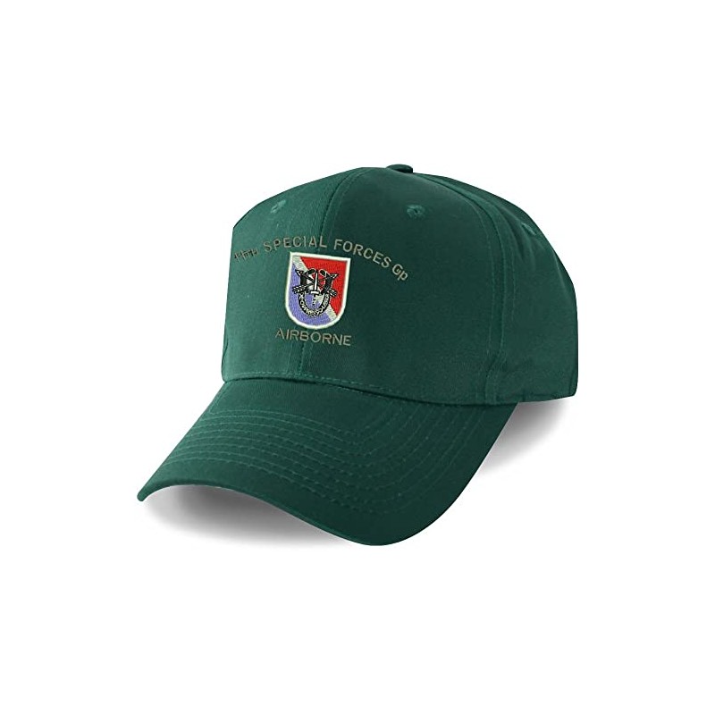 11th Special Forces Group Embroidered Forest Green Ball Cap