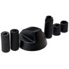 Paxanpax 14-UN-20 Universal Black Oven Knob with Five Adaptors