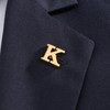 Initial Lapel Pin for Men Women, Brooch Pins for Men
