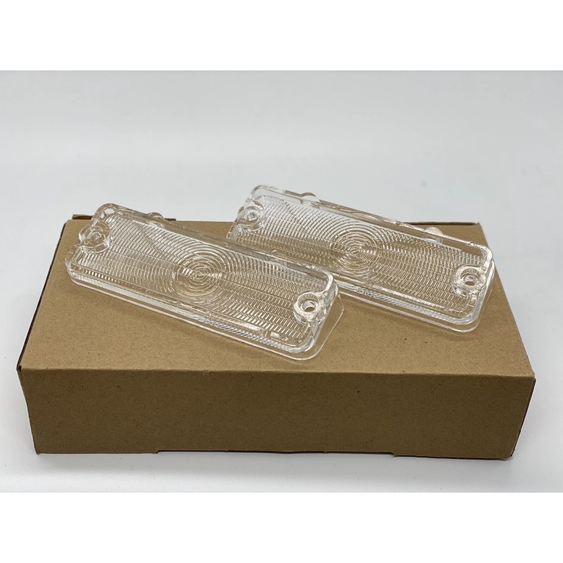 KK 1966 66 Impala Belair Biscayne Parking Light Lamp Lens Pair