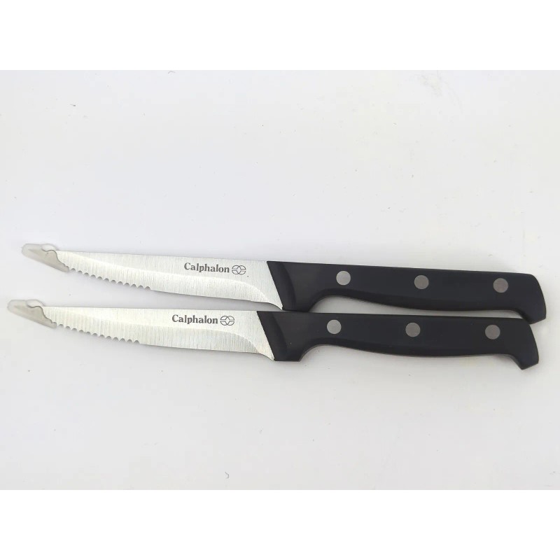 Calphalon 2pc CALPHALON Classic 4.5" Serrated STEAK Knife SET /