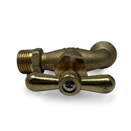 Brass Hose Bibb Valve Compares to Arrowhead Brass 1/2" Male NPT Inlet with 3/4 Water Hose Outlet [79-110] Ideal for Gardens and patios. Llave de Manguera o Nariz de Bronce 1/2"